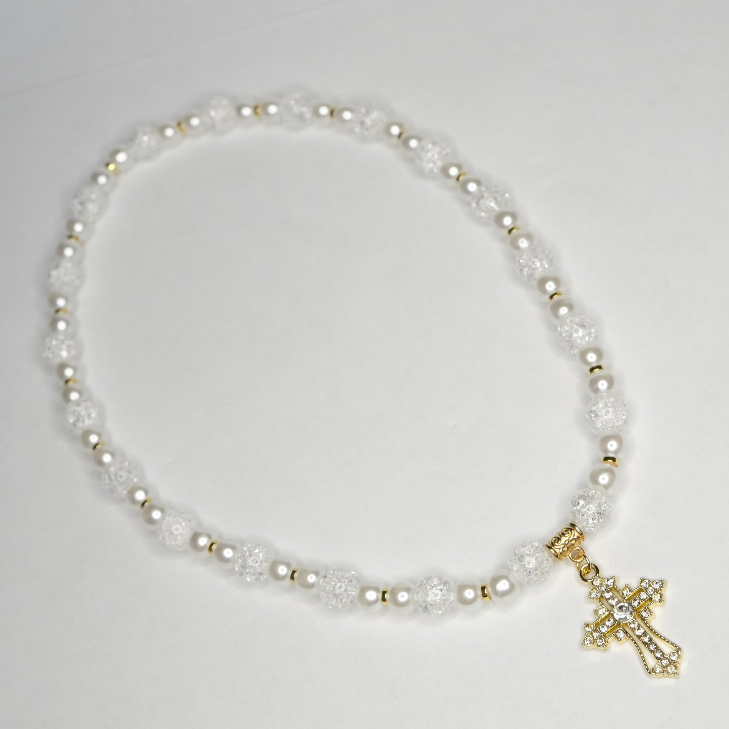 Auto veidrodėlio aksesuaras "White cross"