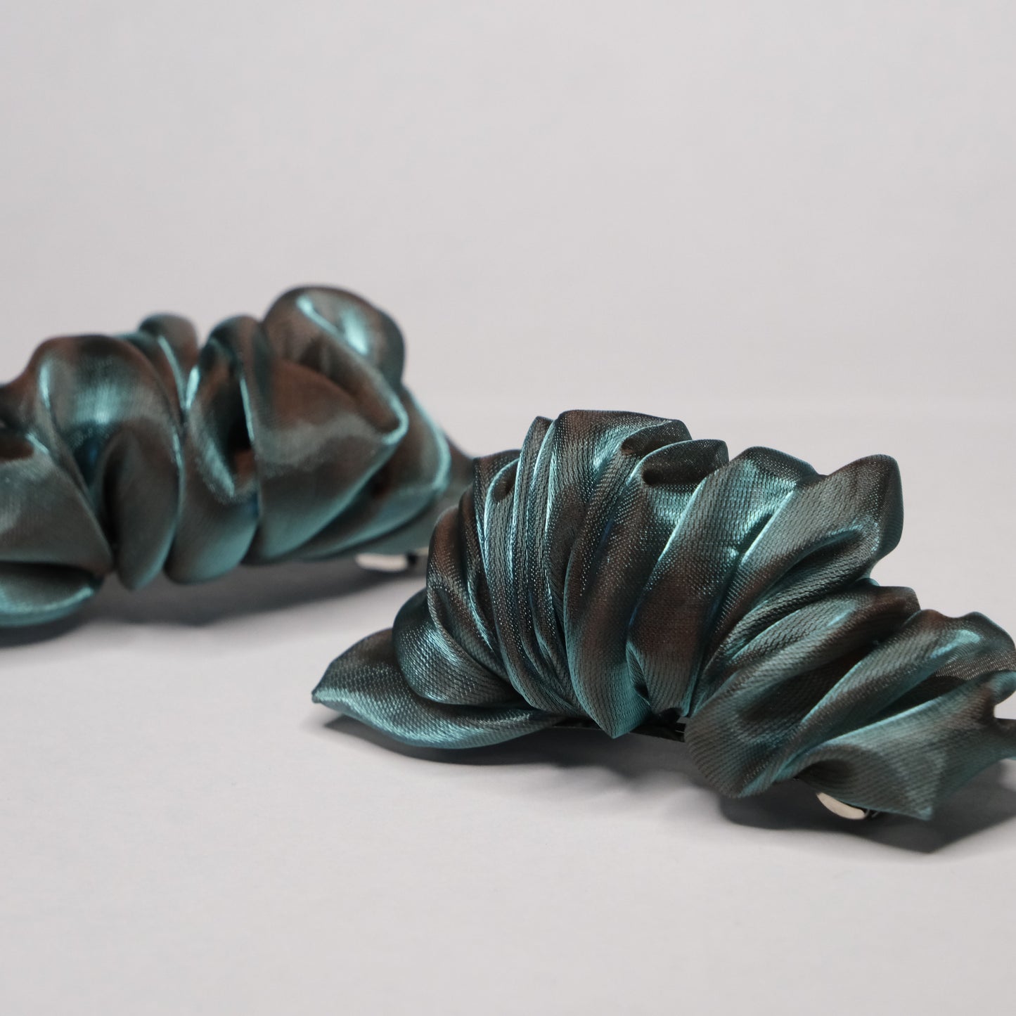 Raukti segtukai "Forest green & bronze"