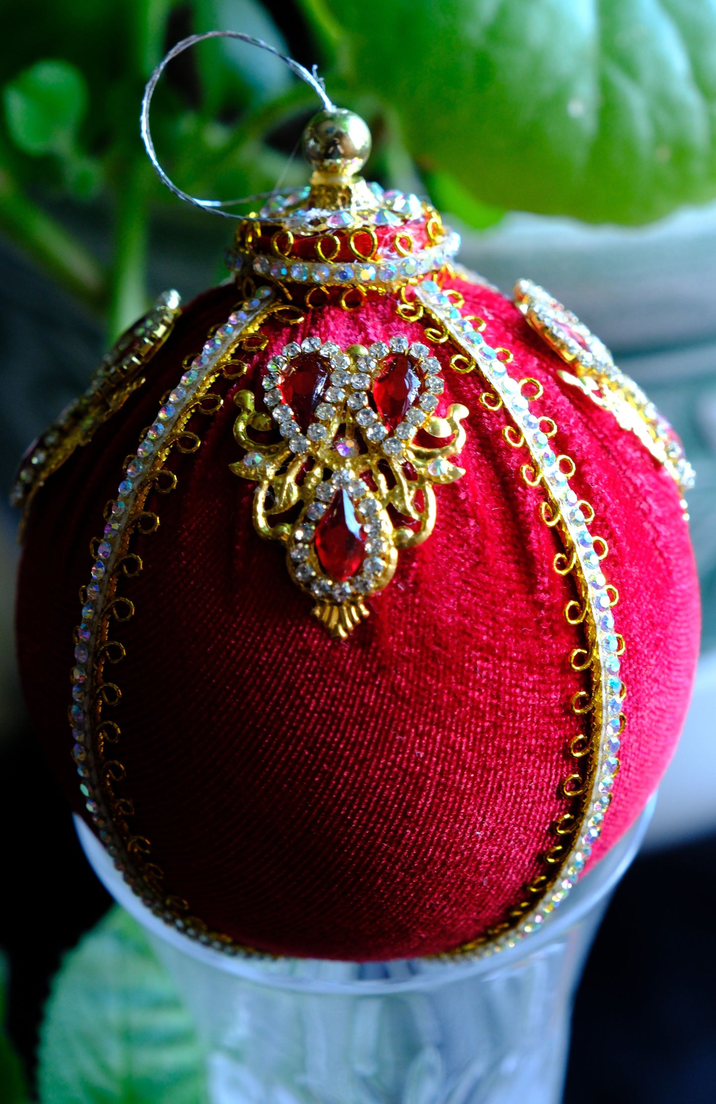 Eglutės žaisliukas "Raudonas bublikas"