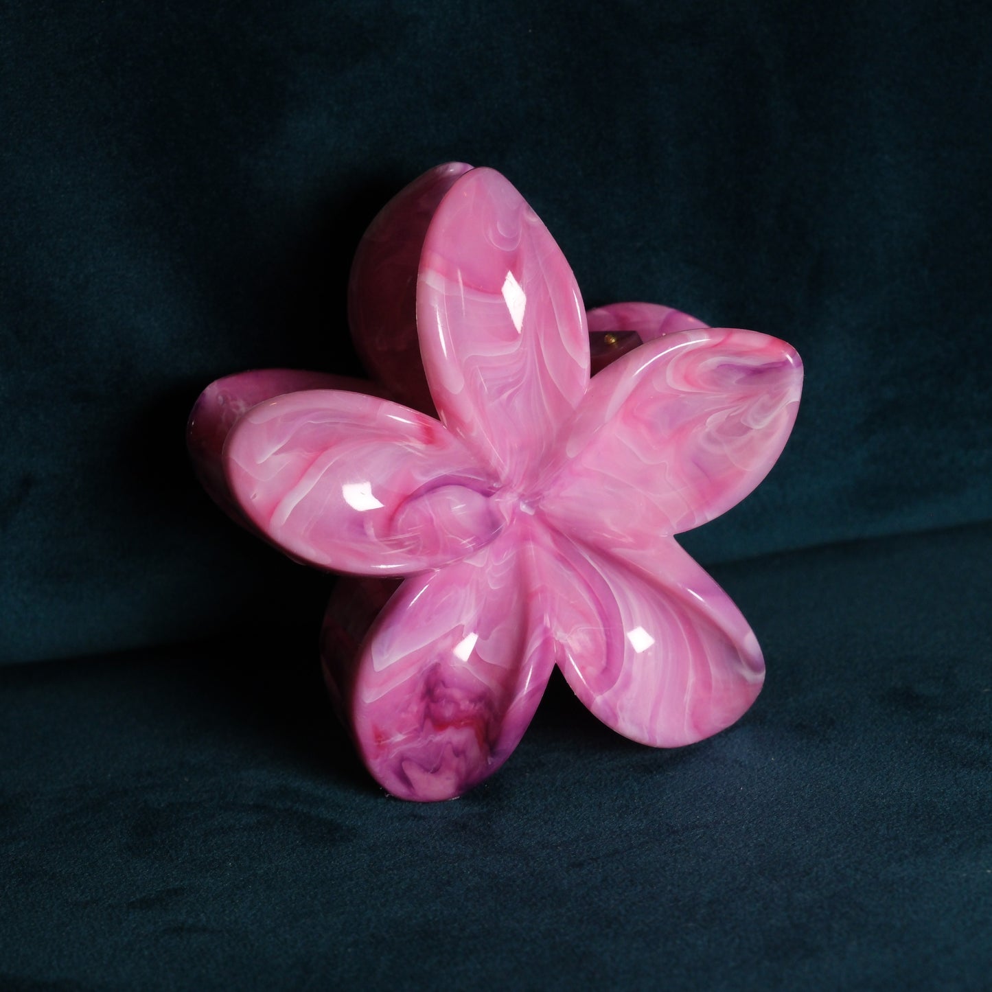 KapKap marmurinė rožinė gėlytė