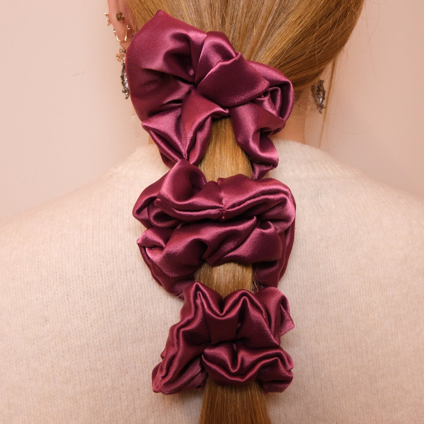 Scrunchie "Dark raspberry"