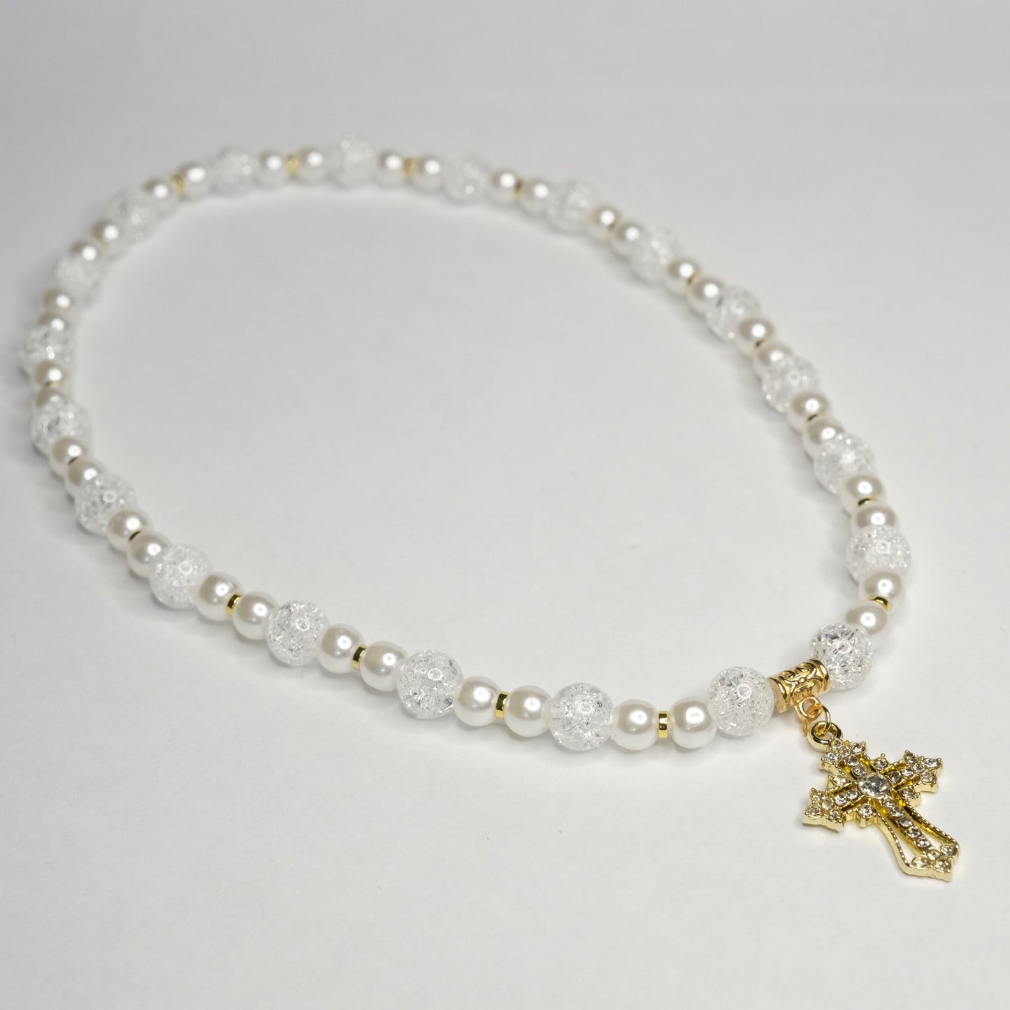 Auto veidrodėlio aksesuaras "White cross"