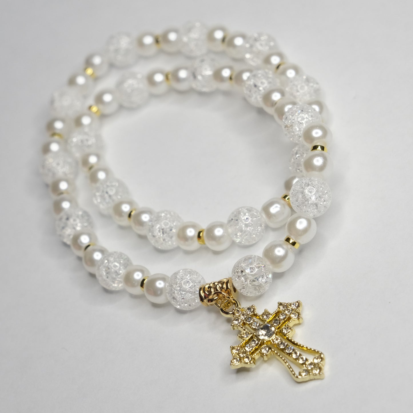 Auto veidrodėlio aksesuaras "White cross"