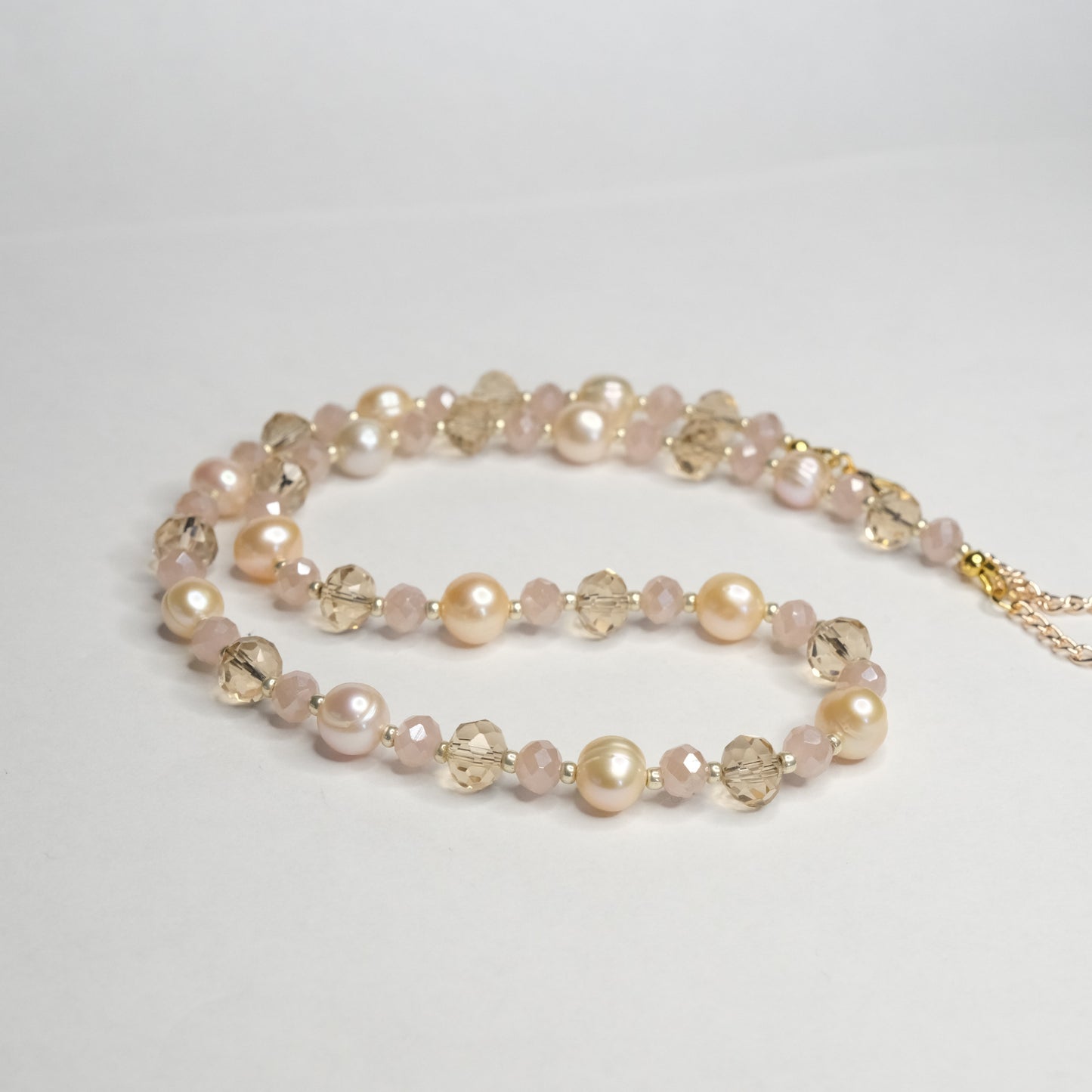 Kaklo papuošalas "Champagne pearls"