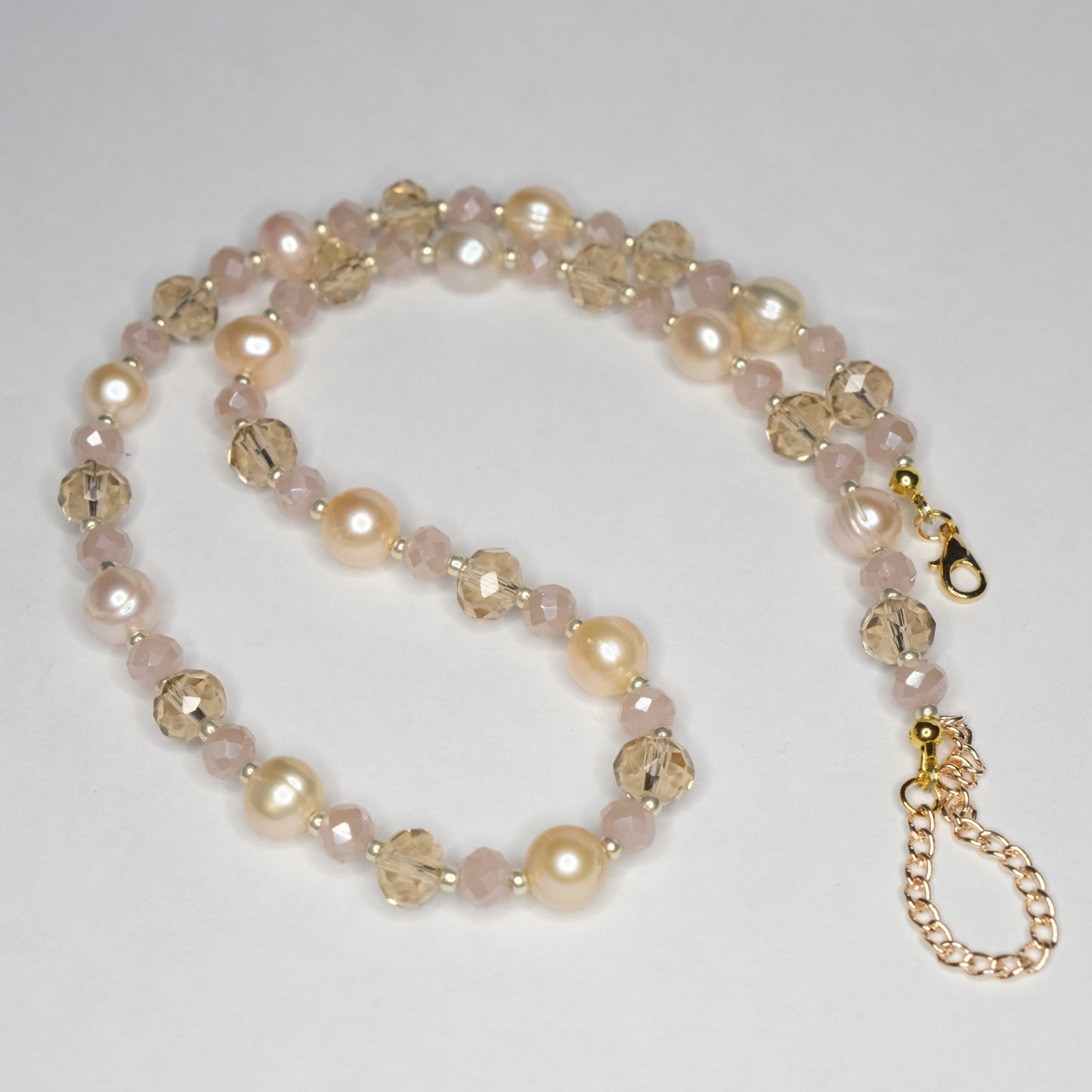 Kaklo papuošalas "Champagne pearls"