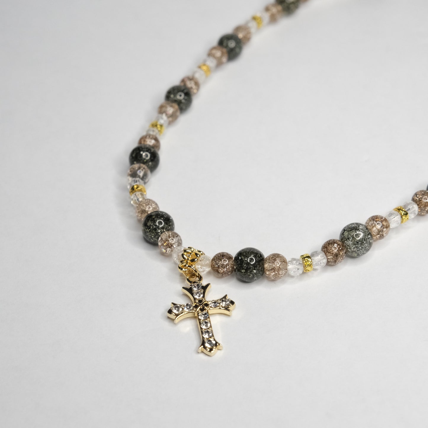 Auto veidrodėlio aksesuaras "Sparkly cross"
