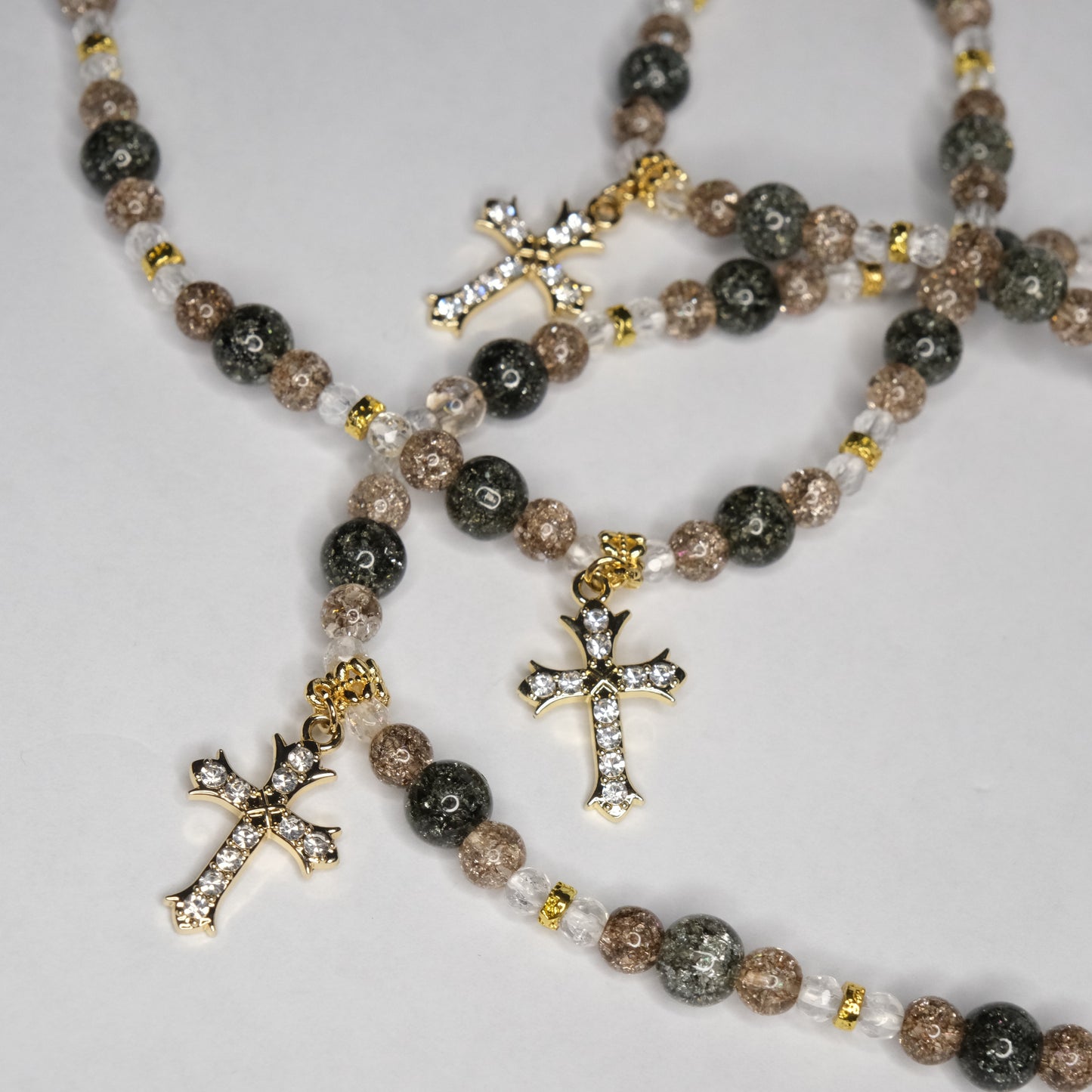 Auto veidrodėlio aksesuaras "Sparkly cross"