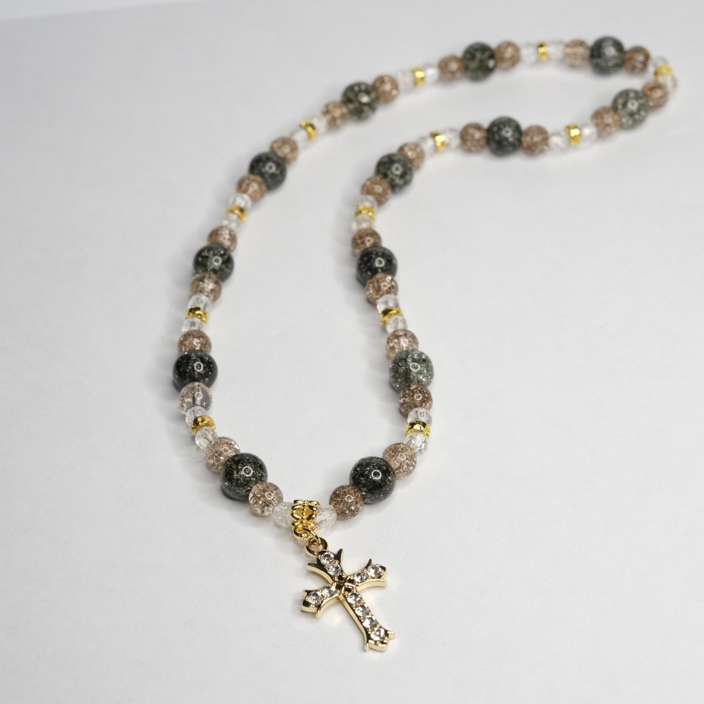 Auto veidrodėlio aksesuaras "Sparkly cross"