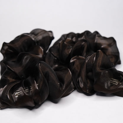 Raukti segtukai "Dark brown sparkle"