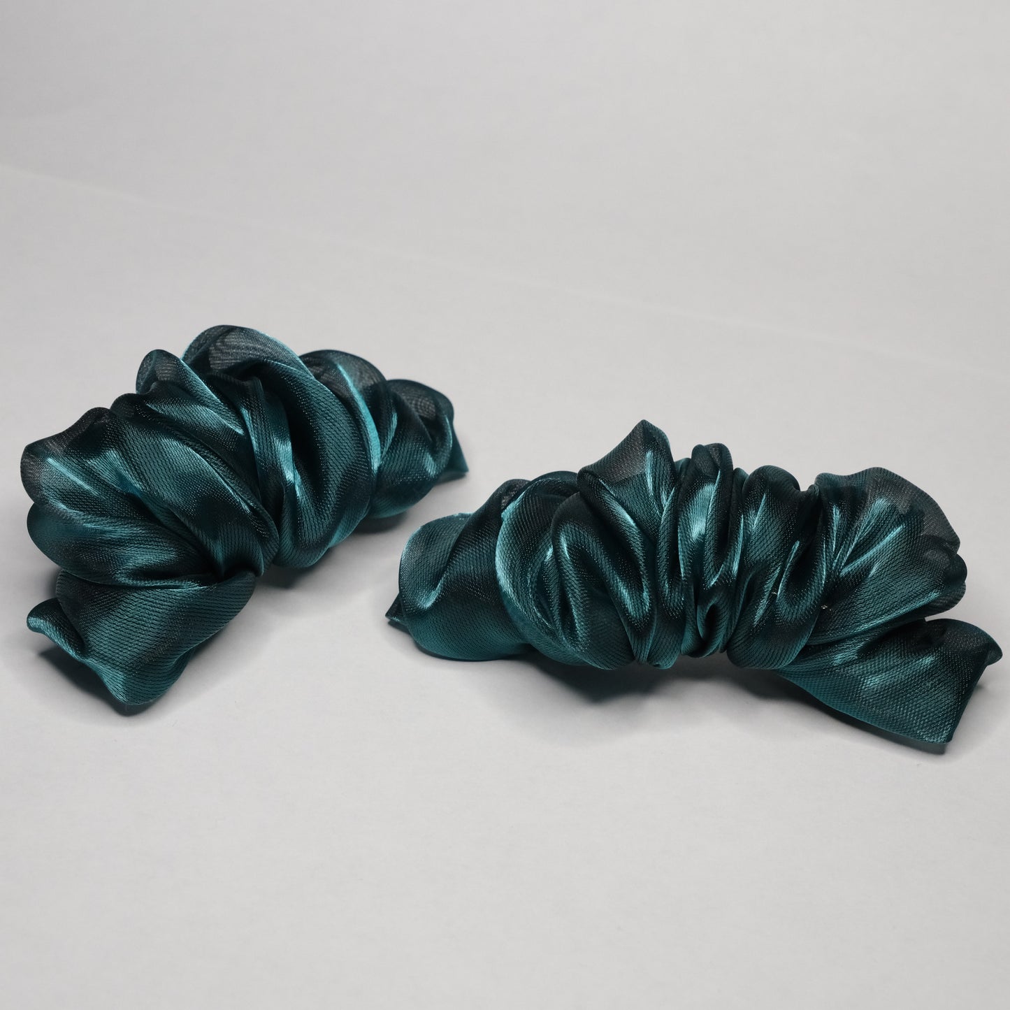 Raukti segtukai "Viridian green sparkle"