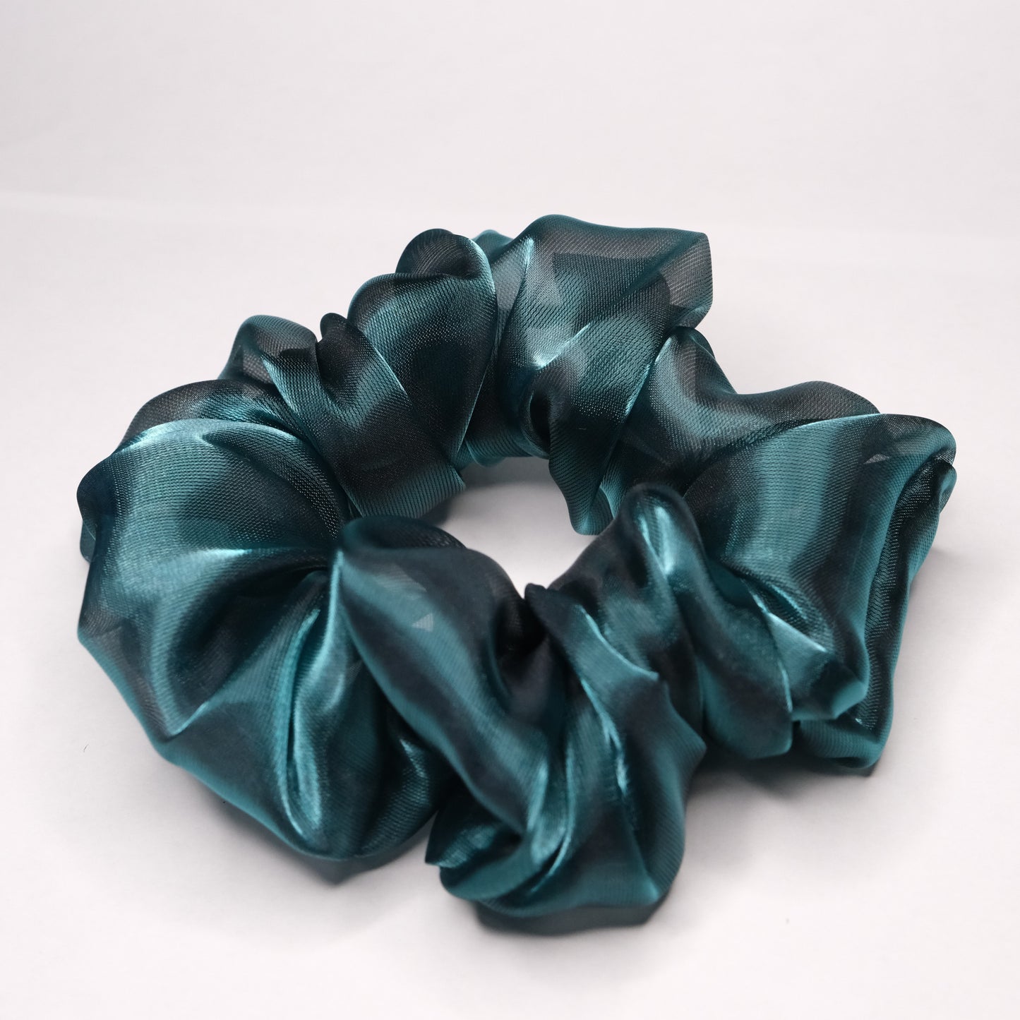 Scrunchie "Viridian green sparkle"