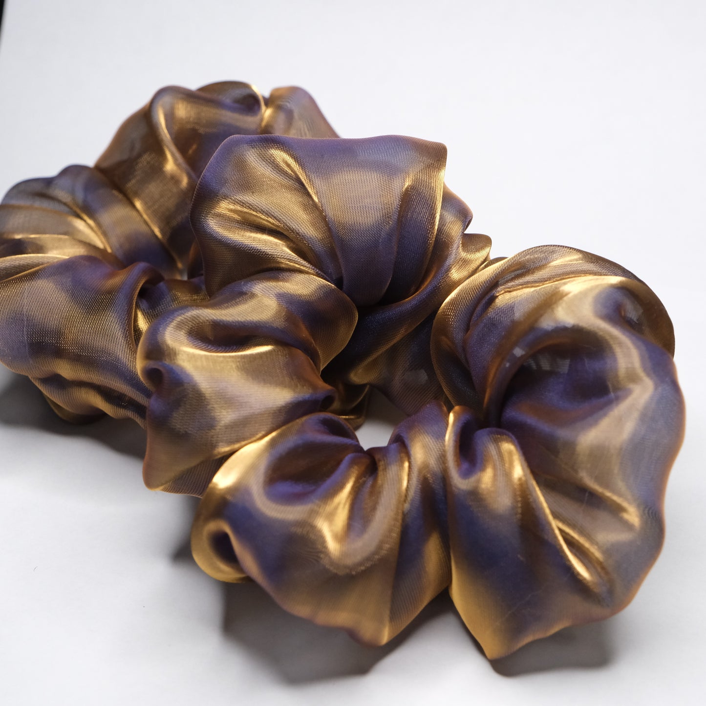 Scrunchie "Amethyst & gold"