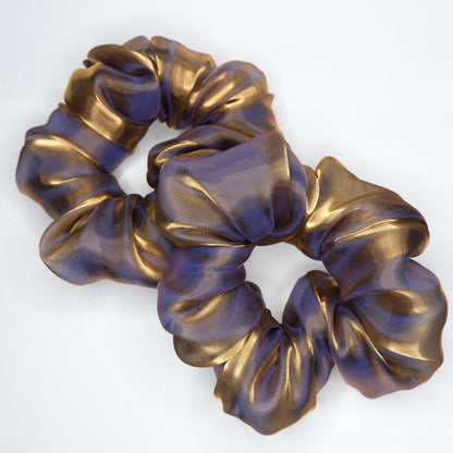Scrunchie "Amethyst & gold"