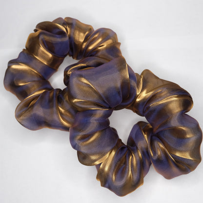 Scrunchie "Amethyst & gold"