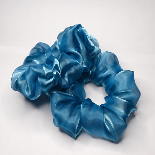 Scrunchie "Sea blue sparkle"