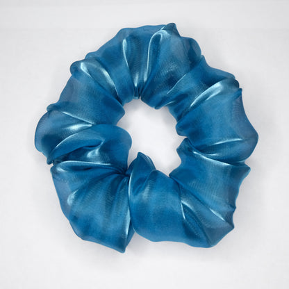 Scrunchie "Sea blue sparkle"