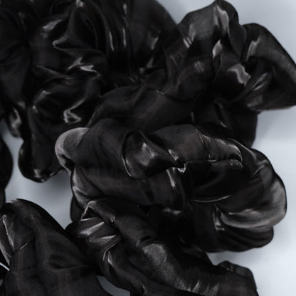 Scrunchie "Dark brown sparkle"