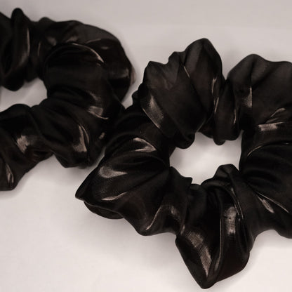 Scrunchie "Dark brown sparkle"