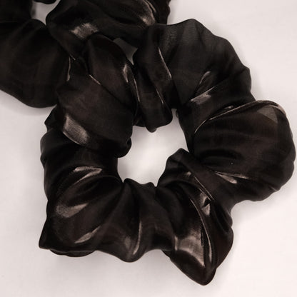 Scrunchie "Dark brown sparkle"