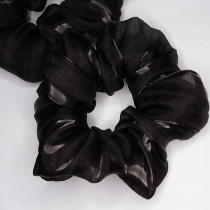 Scrunchie "Dark brown sparkle"