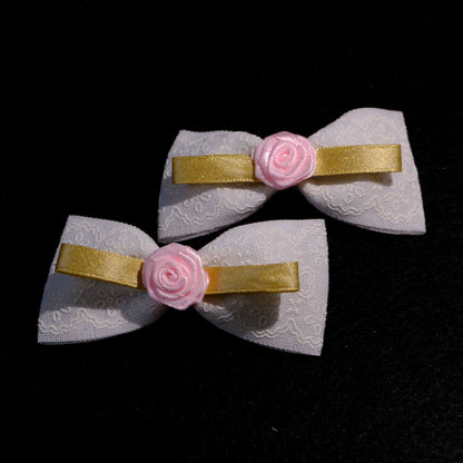 Gumytė "Mini rožytės su juostele"