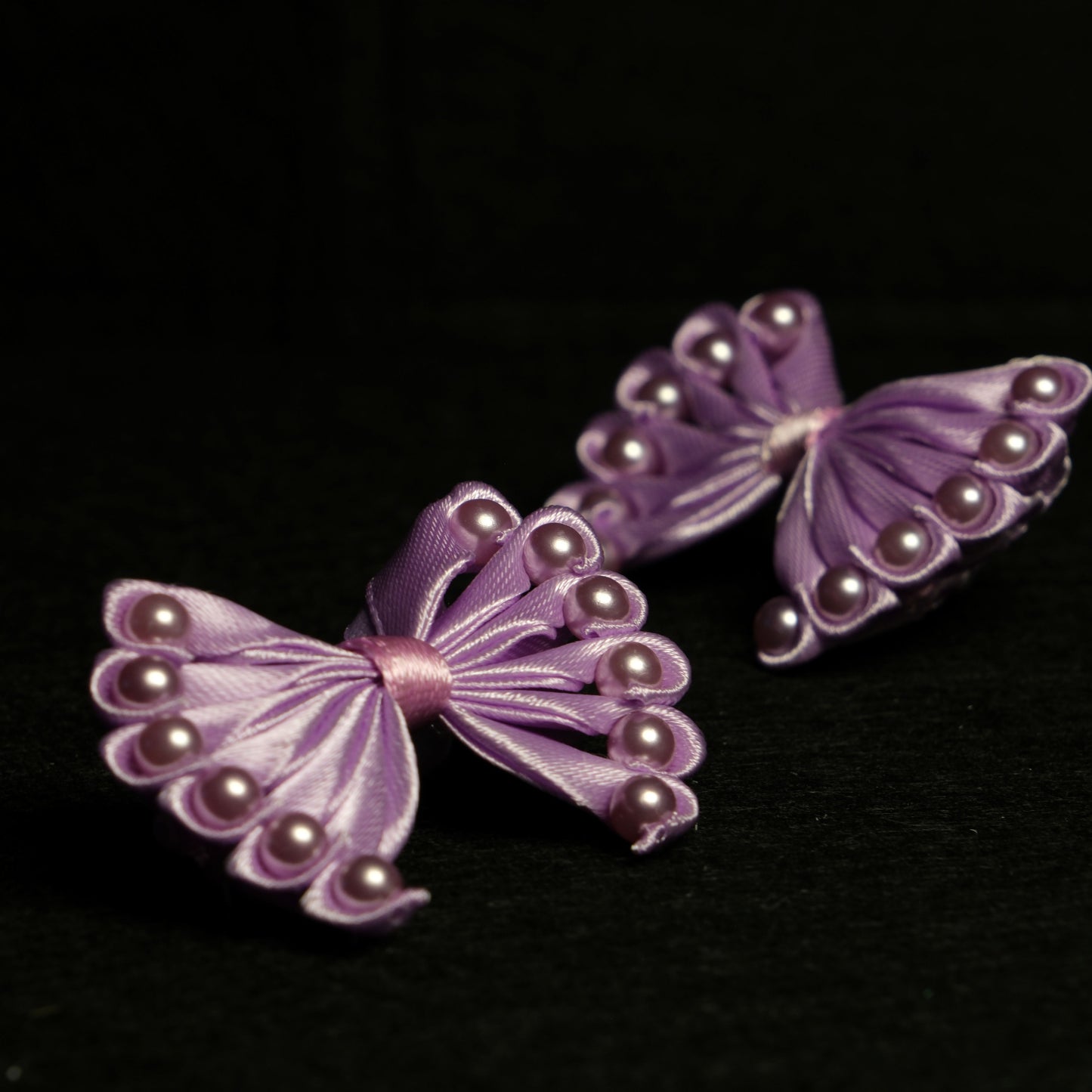 Gumytė "Levanda" kaspinas su karoliukais