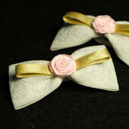 Gumytė "Mini rožytės su juostele"
