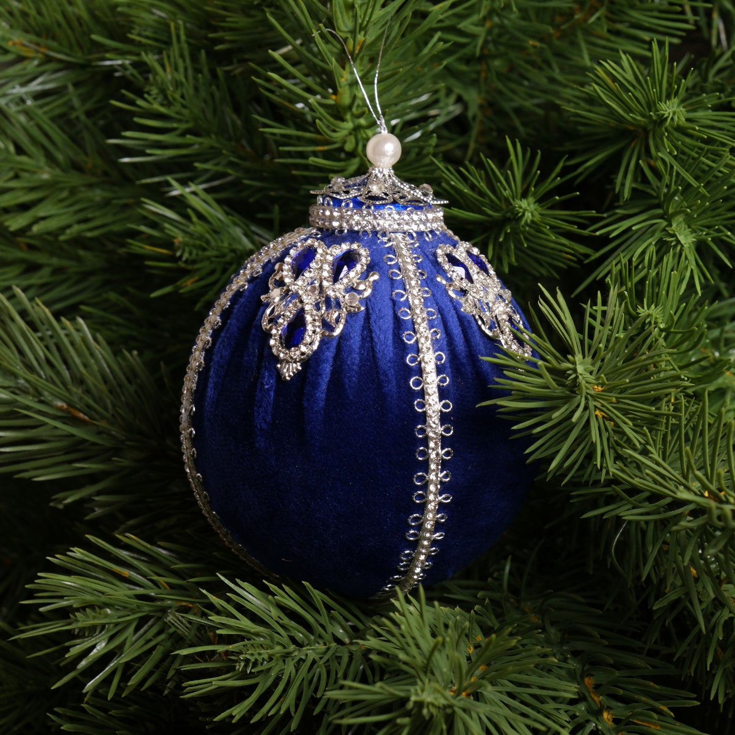 Eglutės žaisliukas "Mėlynas bublikas"