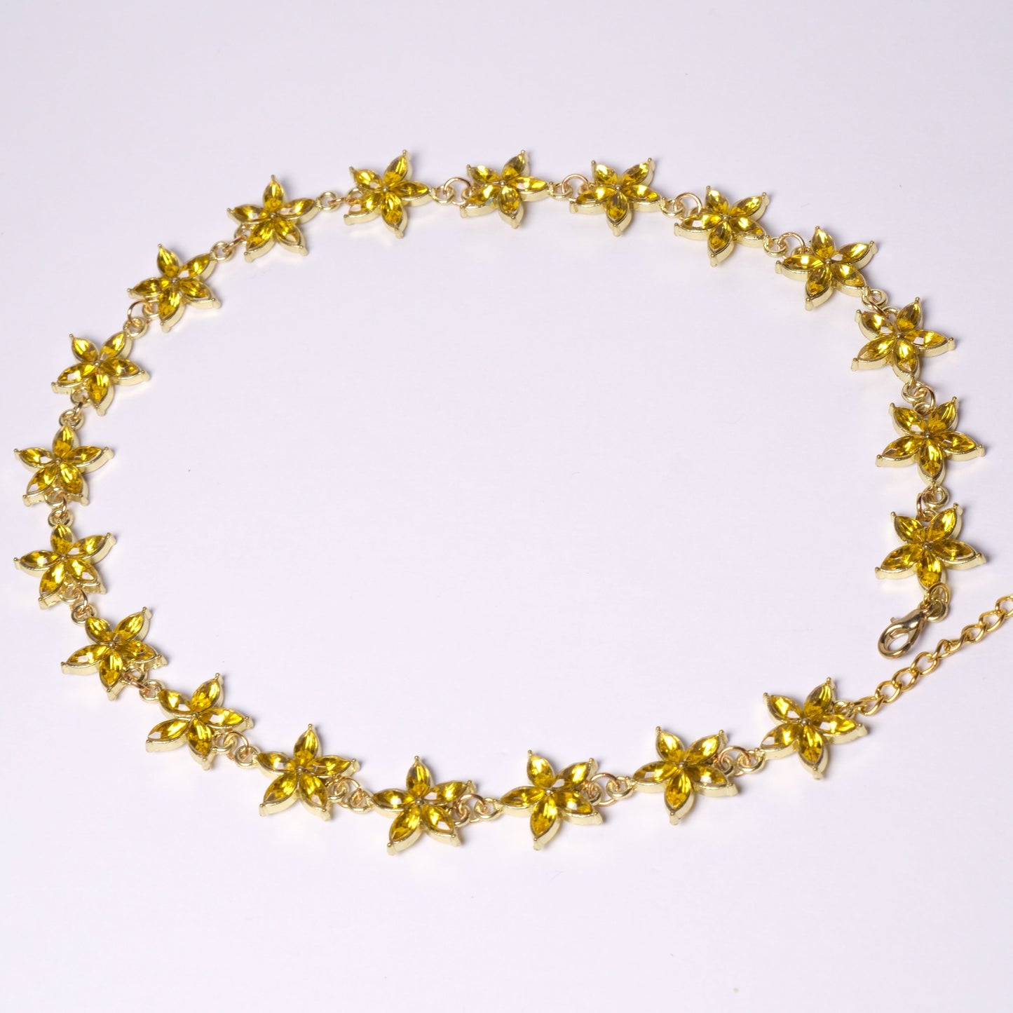 Kaklo papuošalas "Geltonos gėlytės"