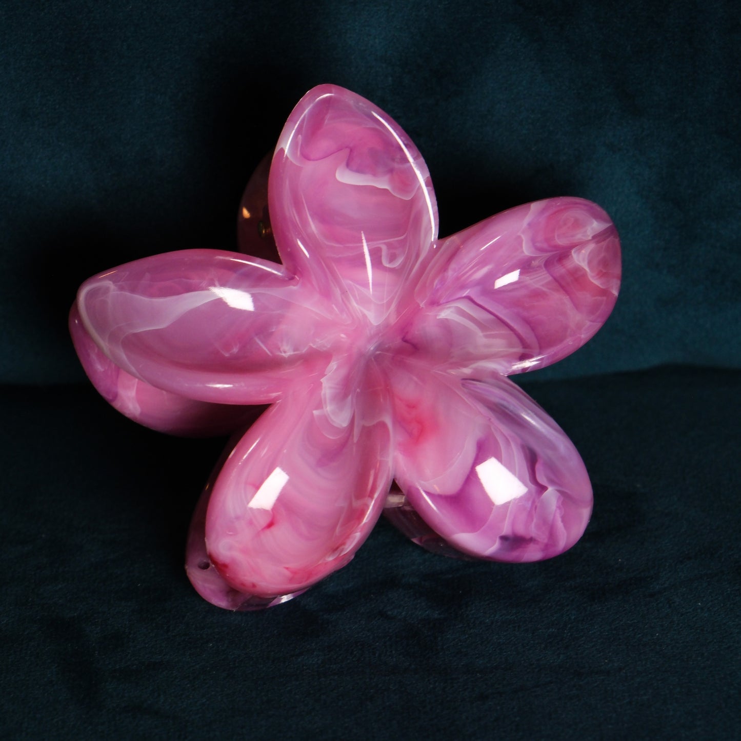 KapKap marmurinė rožinė gėlytė