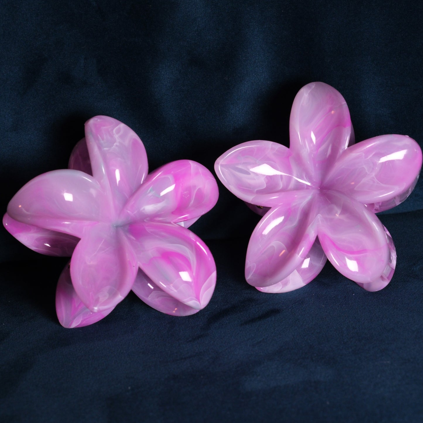 KapKap marmurinė rožinė-žaslva gėlytė