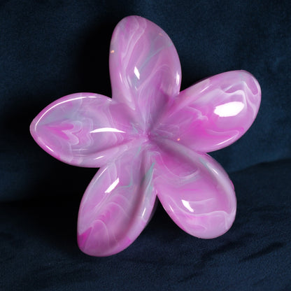 KapKap marmurinė rožinė-žaslva gėlytė