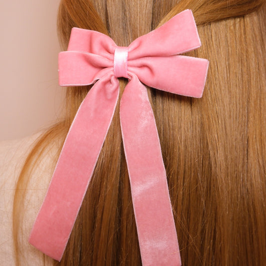 Aksominis rožinis kaspinukas