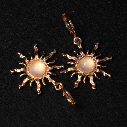 Auskarai "Magic sun" - champagne (šampaninė)