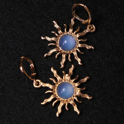 Auskarai "Magic sun" - dangaus mėlis