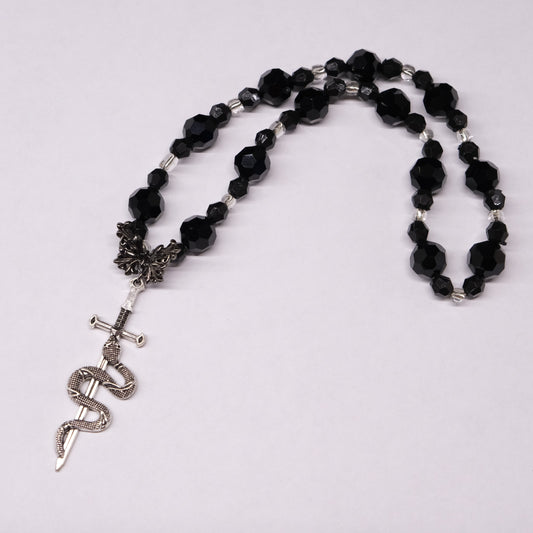 Auto veidrodėlio aksesuaras "Snake and sword"