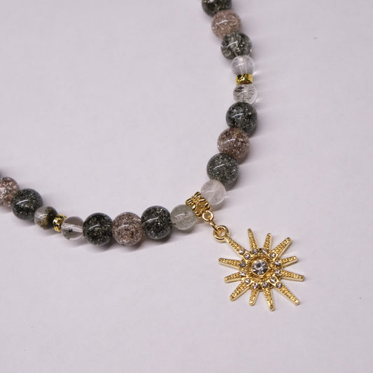 Auto veidrodėlio aksesuaras "Sparkly sun"