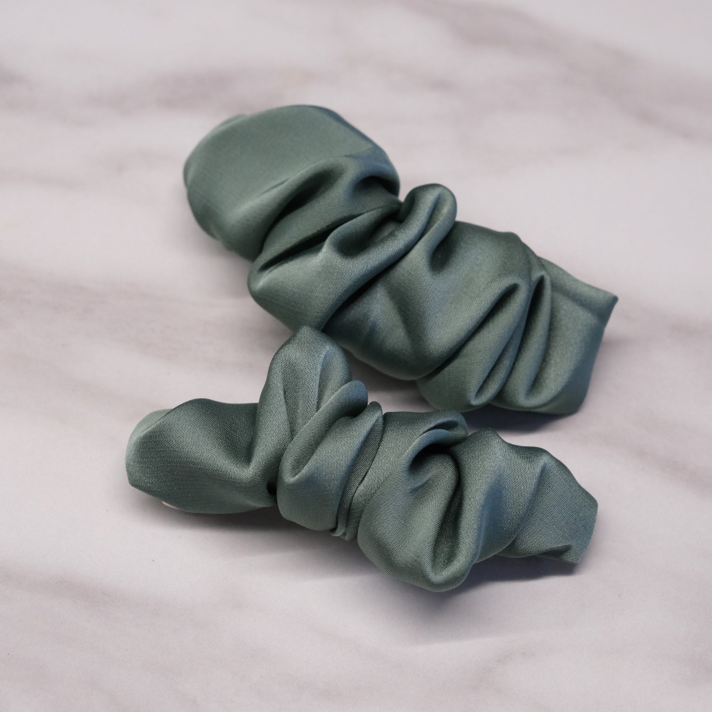 Raukti segtukai "Sage green"